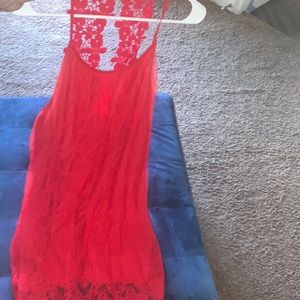 Worn once, great condition, small, reddish pink color